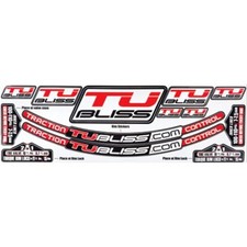 Kit de Décoration Nuetech-Tubliss Sticker Jante Sticker Enduro MX Sw-Rouge