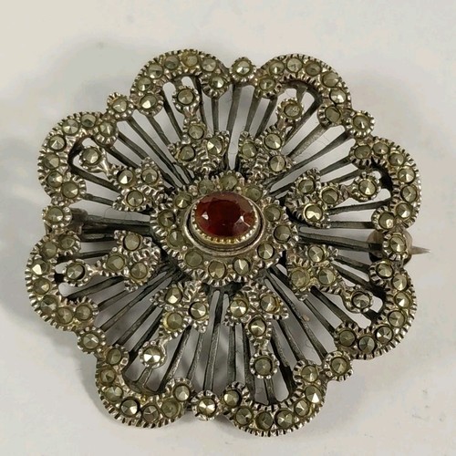 Broche art déco - déco., argent