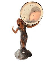 Sculpture Miroir Art Nouveau Régule Rare