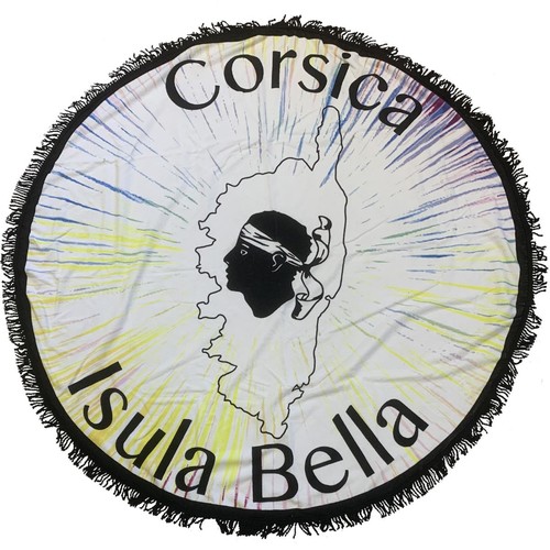 Drap bain rond corse 170 - corse, cm