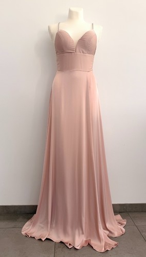 Robe longue rose poudré - robe,
