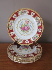 6 ASSIETTES PLATES 23,5 CM