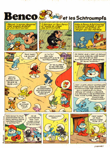 Pub benco les schtroumpfs - benco,