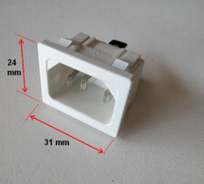 500410171 Prise fiche alimentation STS350 Femelle 10A 250V central vapeur DOMENA