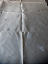 COUPON PIÈCE TISSUS ATELIER TAPISSERIE TOILE SATINÉE BLEU ARGENT  DÉCOR SIÈGES 