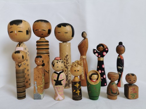 Kokeshi lot poupées - de, 13
