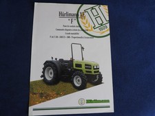 catalogue feuillet tracteur hurlimann XE /F