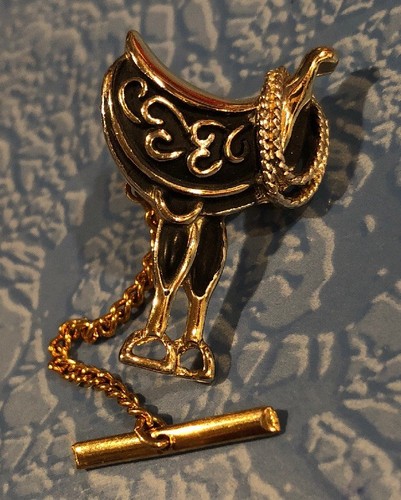 Horse saddle tie tack - tie, two