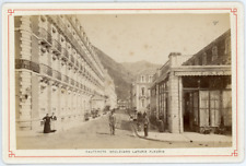 France, Pyrénées, Cauterets, Boulevard Latapie Fleurin, ca. 1880, vintage albume