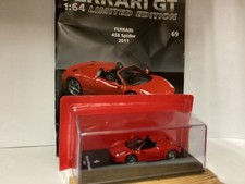 FERRARI 458 SPIDER 2011 1/64 Die-Cast + Booklet Édition Limitée