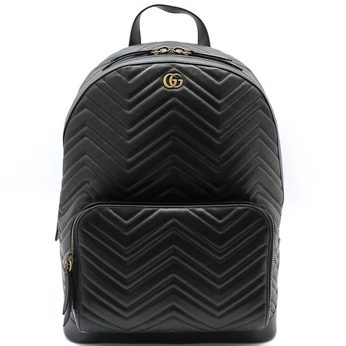Gucci black matelassé chevron - gucci,