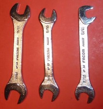 jeu de 3 clé plate fourche Facom en pouces