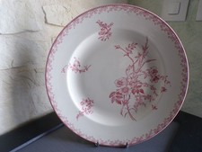 Grand plat rond n°2 Sarreguemines Fleurs de champs Pexonne