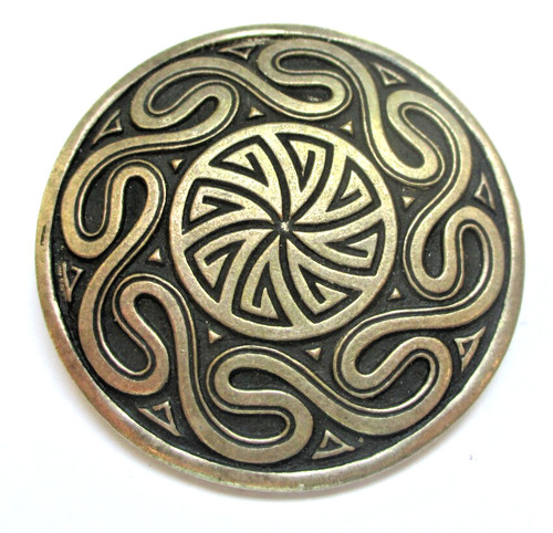Ancienne broche bouclier - ancienne,
