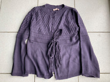 gilet Evalinka laine mélangée parme fonçé taille 4 