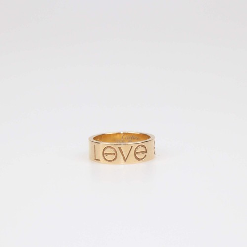 Bague cartier love rose - or,