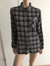 Chemise à carreaux noir blanc