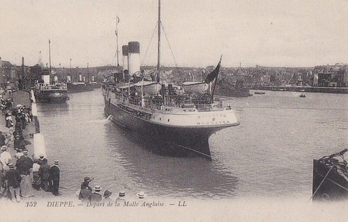 Cpa marine dieppe steamer - cpa,