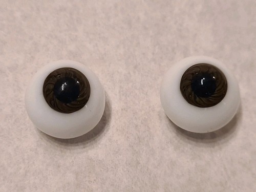 Yeux marrons poupée - yeux, de