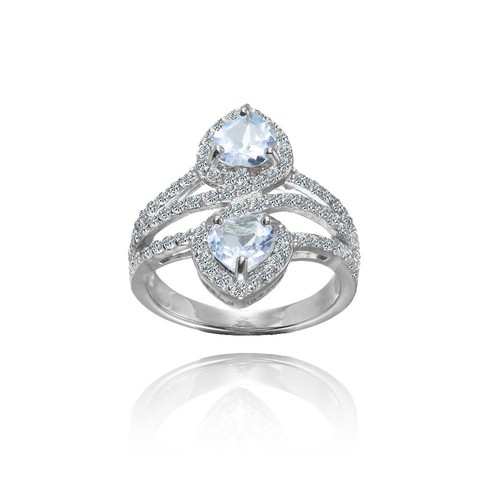 Argent sterling topaze bleu - topaze,
