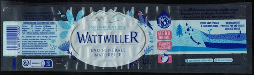 France etiquette eau minérale - france,