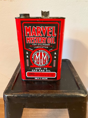 Bidon huile ancien marvel oil - bidon,