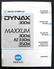 MODE D'EMPLOI / INSTRUCTIONS FOR USE : MINOLTA DYNAX 300si MAXXUM RZ330si 350si