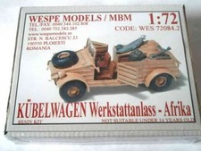 Wespe MBM 72084.2 1/72 "Kübelwagen Werkstattanlass Afrika"