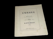 l'orage rondo pastoral partition piano 1880 Steibelt