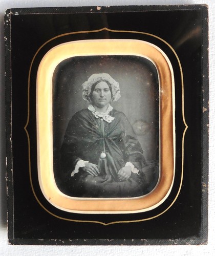 Daguerreotype 1860 femme - daguerreotype,