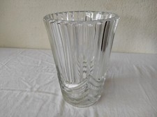 Vase en verre  transparent 15 cm de diamètre par 23 cm de haut