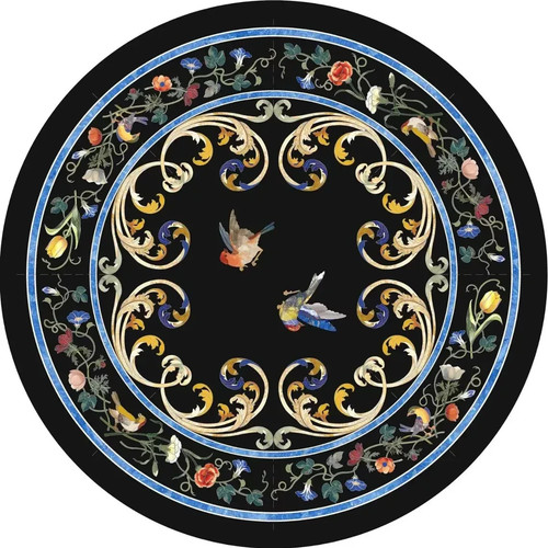 Black marble table top - marble,
