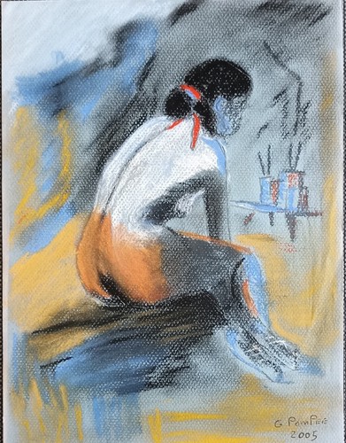 Tableau pastel sec - pastel, papier