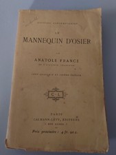 Le Mannequin d'Osier - Anatole France / Ed : Calmann-Lévy 1919