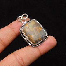 Pendentif bijou en argent sterling 925 fait main en pierre précieuse de...