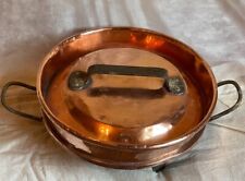 Belle ancienne tourtière en cuivre / fer forgé - Antique French copper Tourtière