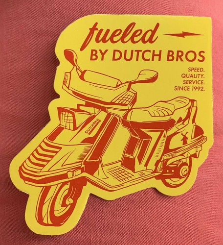 Scooter dutch bros sitcker - bros,