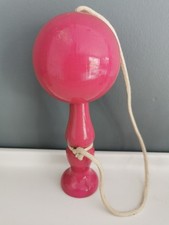Ancien bilboquet bois - ancien, rose