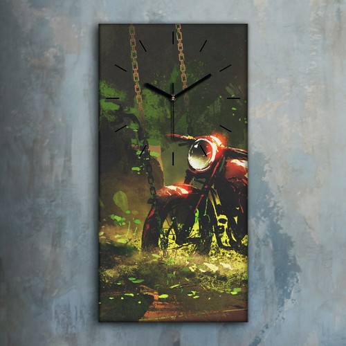 Horloge murale sur - , toile