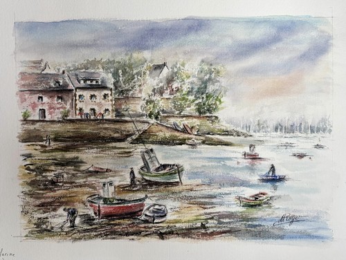Tableau aquarelle sainte - tableau,
