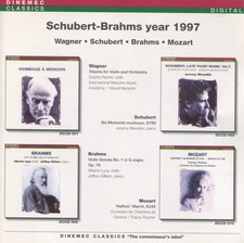 DCCD014 Johannes Brahms Schubert-Brahms Année 1997 CD UK Dinemec Classics 1996
