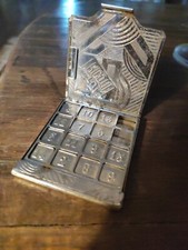 JEU ANCIEN ETUI "TRICOTIN" métal argenté VERS 1900/ casse tête...