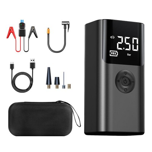 Portable car jump starter - starter, air