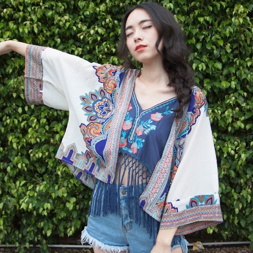 Veste kimono chiffon - veste,