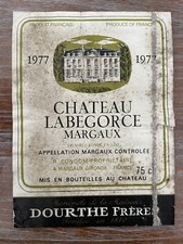 Étiquette Château Labégorce 1977 - Margaux - 75 cl