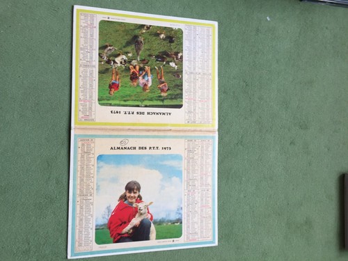 Calendrier almanach ptt - calendrier, 1973