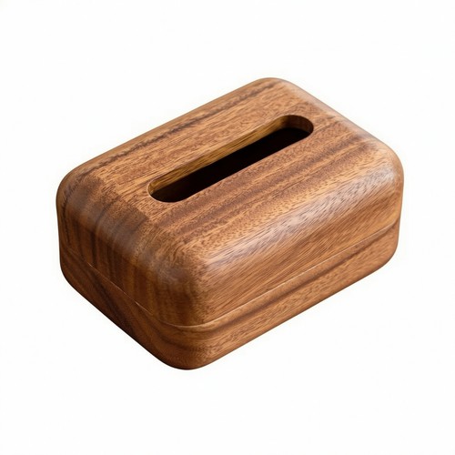 Boîte mouchoirs noyer - boîte, à
