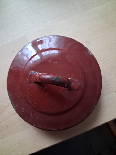 Ancien couvercle émaillée - ancien,