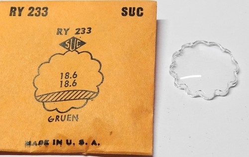 Verre montre gruen 233 - verre,
