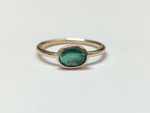 14k émeraude bague - bague, 1.1